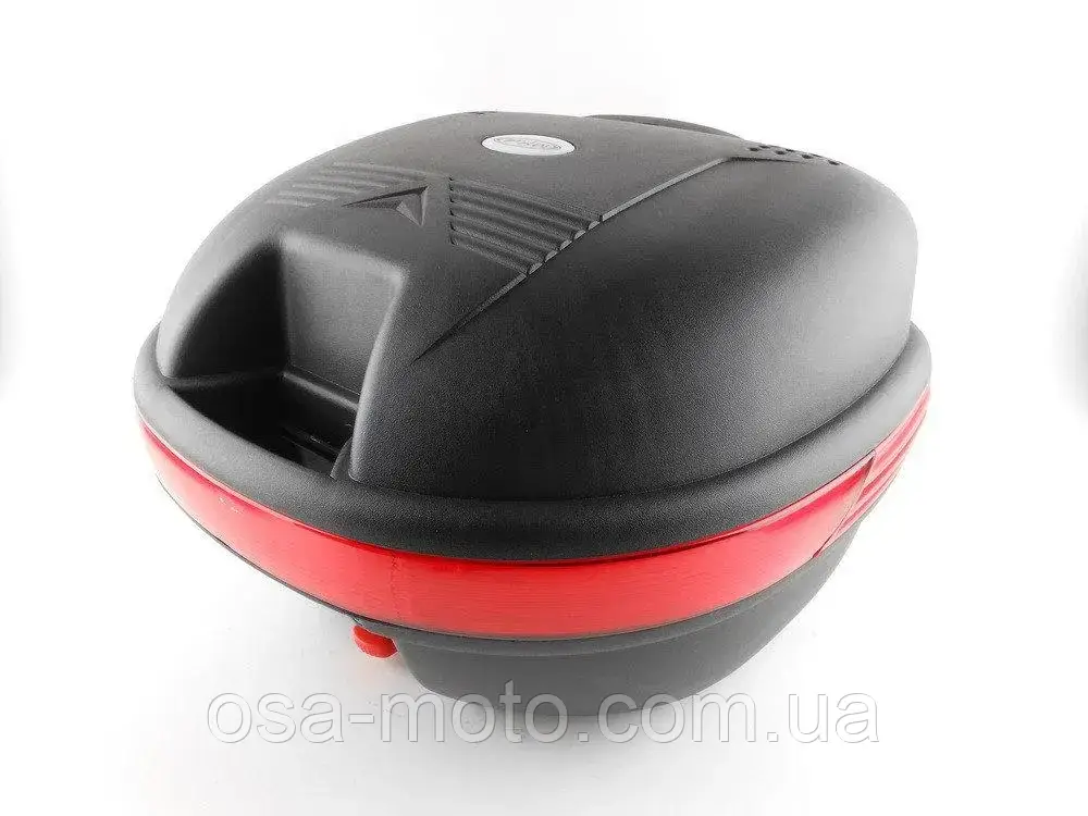 Кофр для мотоцикла чорний матовий HF-809 27 л., фото 1
