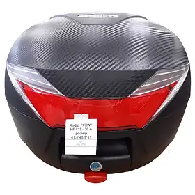 Кофр для мотоцикла чорний матовий HF-819 30 л.