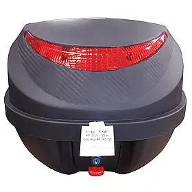 Кофр для мотоцикла чорний матовий HF-831 31 л.