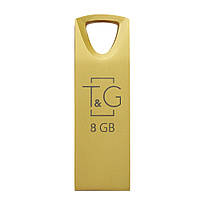 Накопитель / флешка USB 8GB T&G металлическая серия 117 золото