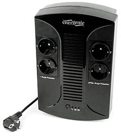 Джерело безперебійного харчування ІБС 650VA, серія Desktop EnerGenie EG-UPS-001 - MegaLavka