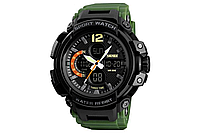 Мужские наручные электронные часы Skmei 1343 Black-Militari Wristband спортивные водостойкие кварцевые часы