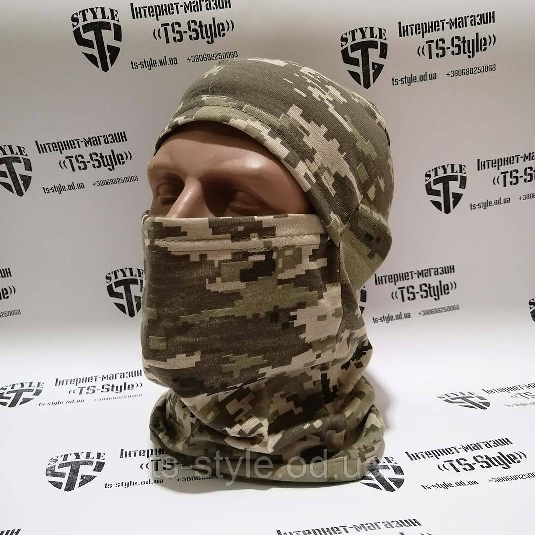 Універсальна балаклава в камуфляжі ММ-14 літня
