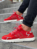 Кросівки чоловічі Adidas Nite Jogger Red червоний адідас найт джогер легкі зручні кроси демісезон, фото 5