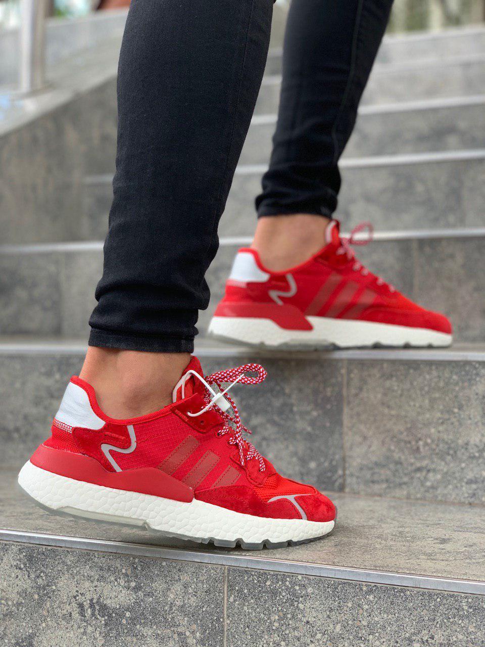 Кросівки чоловічі Adidas Nite Jogger Red червоний адідас найт джогер легкі зручні кроси демісезон