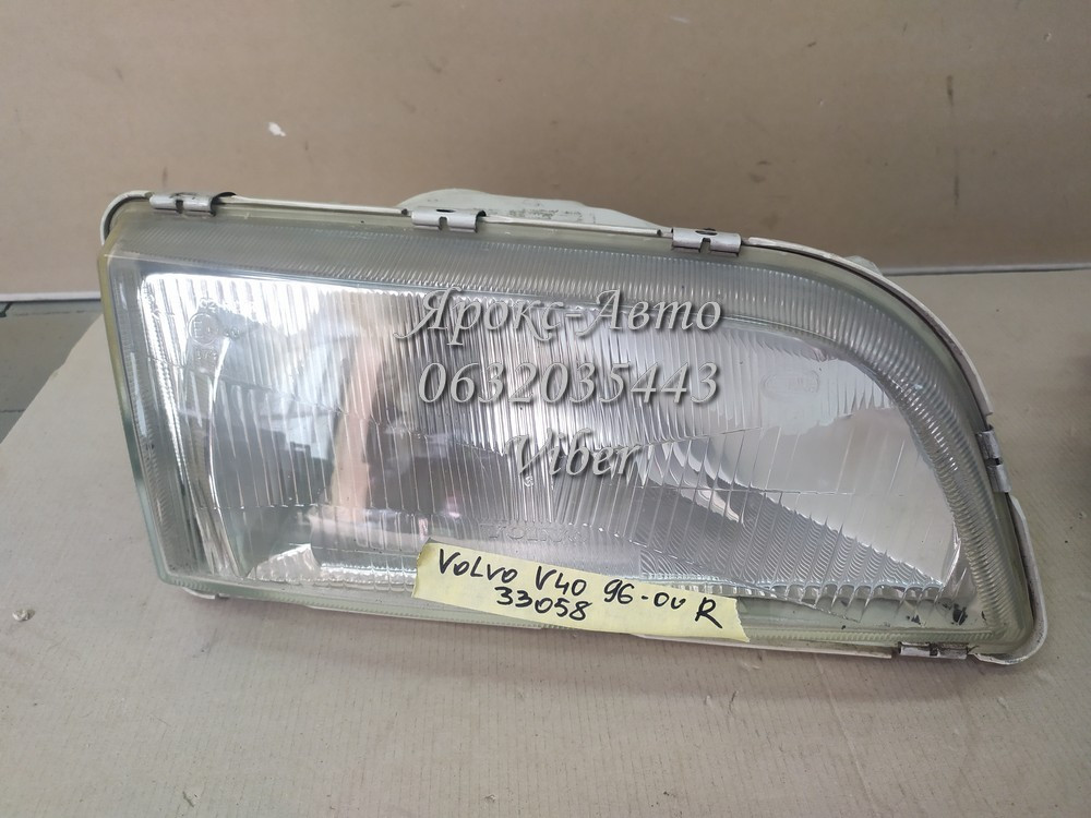 Фара передня права Volvo V40 96 — 00 бовтається відбивач 000033058, фото 1