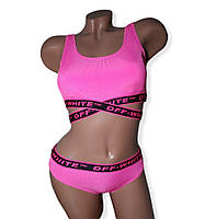 Купальник підлітковий роздільний маліновий Розмір 128