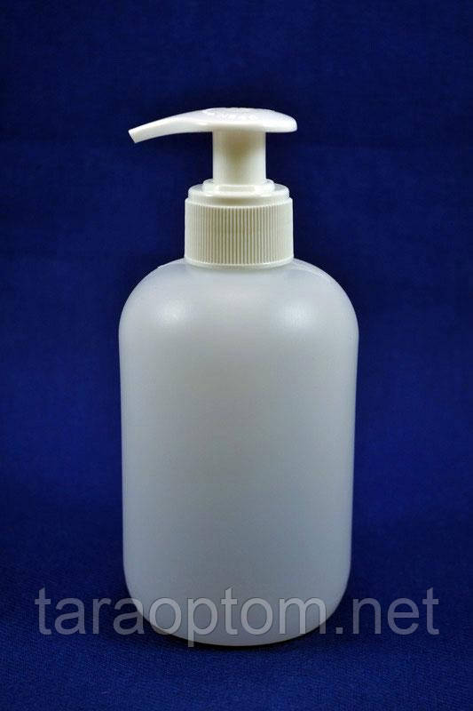 Флакон 330 мл з дозатором прозорий прозорий, фото 1