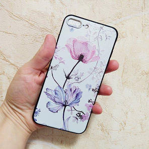 Чохол панель для Apple iPhone 7 Plus і 8 Plus Alitek Квітка Violet/Pink, фото 1