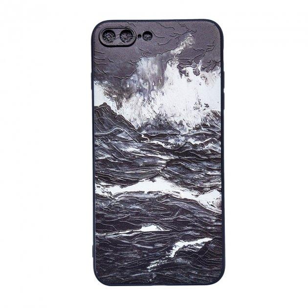 Чехол накладка для Apple iPhone 7 Plus, 8 Plus Alitek Art Море ч/б