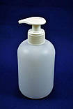 Флакон 330 мл з дозатором прозорий прозорий, фото 3