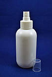 Флакон 200 мл з кнопковим розпилювачем. Прозорий, фото 4