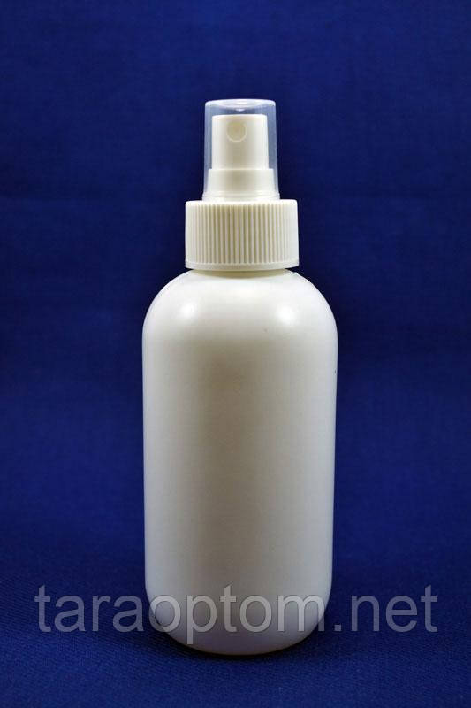 Флакон 200 мл із розпилювачем білий, фото 1