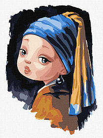 Картина по номерам. "Чаруючий образ"  KHO 4872 30*40 см