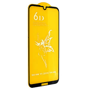 Захисне скло для Huawei Y5 2019 6D HQ на весь екран скло на телефон хуавей у5 чорне V7G