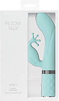 Розкішний вібратор-кролик Pillow Talk - Kinky Teal з кристалом Сваровські, потужний, фото 2