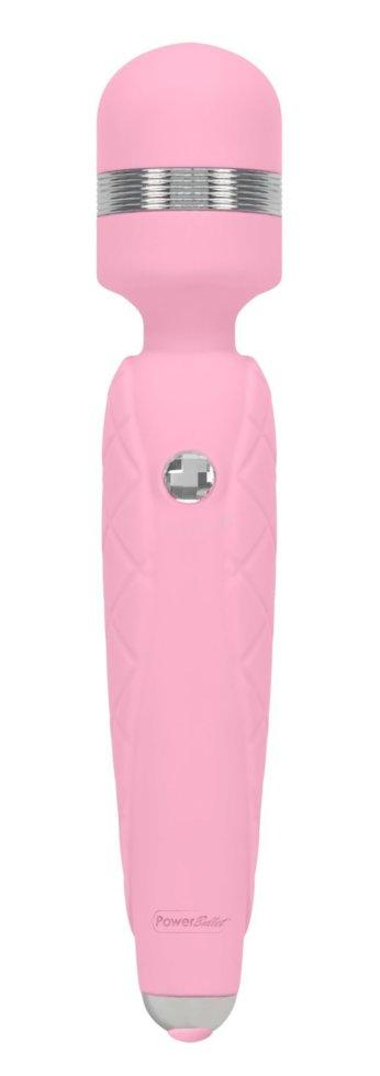 Розкішний вибромассажер PILLOW TALK - Cheeky Pink з кристалом Swarovsky, плавне підвищення потужності