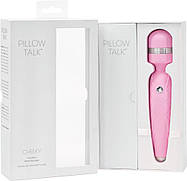 Розкішний вибромассажер PILLOW TALK - Cheeky Pink з кристалом Swarovsky, плавне підвищення потужності, фото 2