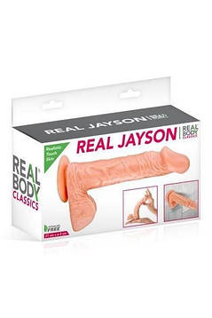 Фалоімітатор Real Body - Real Jayson Flesh, TPE, діаметр 4 см, фото 2