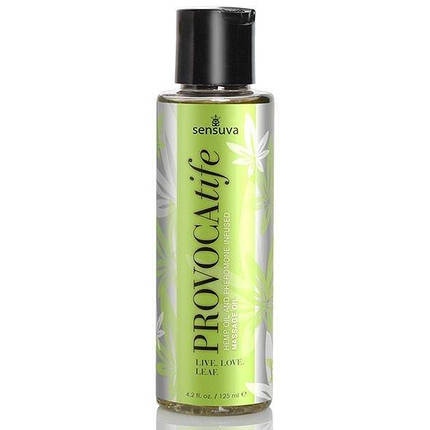 Масажне масло Sensuva: Provocatife Hemp Oil Infused Massage (125 мл) з феромонами і маслом конопель, фото 2
