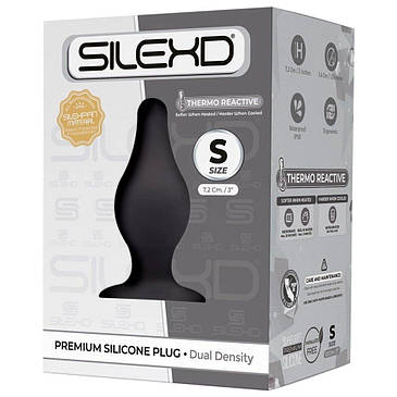 Анальна пробка SilexD (Model 2 size S) двошаровий, силікон + Silexpan, діаметр 3,4 см, фото 2