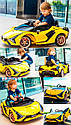 Дитячий електромобіль Lamborghini Sian жовтий, фото 5