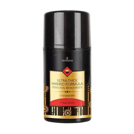 Густа крем-мастило на гібридній основі Sensuva UltraThick Hybrid Formula Strawberry (50 мл), фото 2