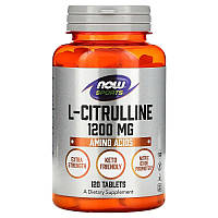 L-цитруллин NOW Foods "L-Citrulline" 1200 мг (120 таблеток)