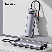 USB-C Хаб BASEUS 8в1 Multi Type-C HUB (3xUSB3.0 + 4KHD + RJ45 + Type-C + TF + SD)