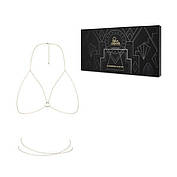 Ланцюжок портупея Bijoux Indiscrets Magnifique Bra Chain - Gold, прикраса на тіло, фото 3