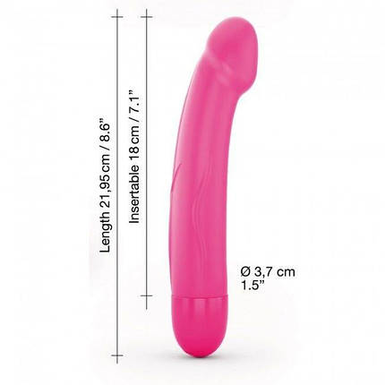 Вибратор Dorcel Real Vibration M Magenta 2.0, диам 3,7см, перезаряжаемый, для точки G, фото 2