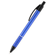 Ручка масляная автоматическая синий металлический корпус Axent Prestige 1086