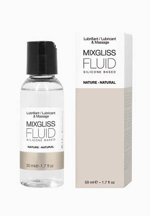 Лубрикант на силіконовій основі MixGliss FLUID NATURE (50 мл) без запаху, фото 2