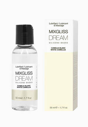 Лубрикант на силіконовій основі MixGliss DREAM - CAMELIA BLANC (50 мл) з ароматом білої камелії, фото 2