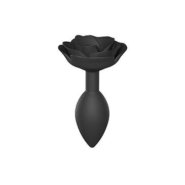 Силіконовий анальний штекер Love To Love OPEN ROSES L SIZE - BLACK ONYX}, фото 2