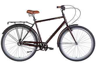 Велосипед Drozhnik COMFORT MALE 28" ST 22" планет. SHIMANO NEXUS багажник St крила St 2022 brown