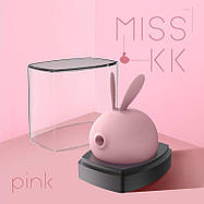 Вакуумний кліторальний стимулятор з вібрацією KisToy Miss KK Pink, фото 3