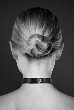 Чокер з двома кільцями Bijoux Pour Toi - TWO RINGS, екошкіра, фото 2
