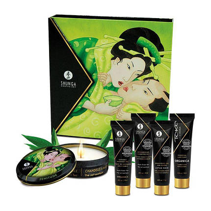 Подарунковий набір Shunga GEISHAS SECRETS ORGANICA - Exotic Green Tea: для шикарної ночі удвох, фото 2