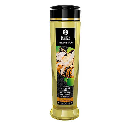 Органічне масажне масло Shunga ORGANICA - Almond Sweetness (240 мл) з вітаміном Е, фото 2