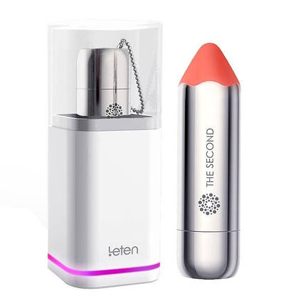 Вібропуля Leten The Second scented orange з індукційної зарядкою, водонепроникна, дуже потужна, фото 2