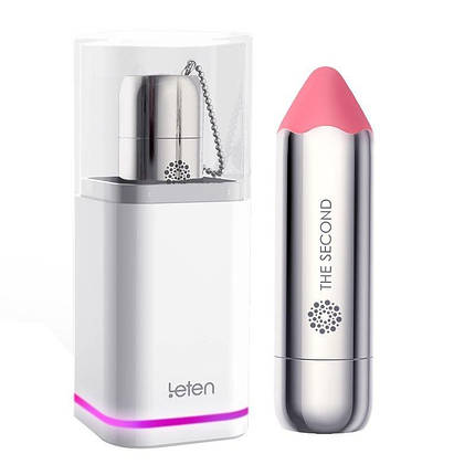 Вібропуля Leten The Second scented powder з індукційної зарядкою, водонепроникна, дуже потужна, фото 2