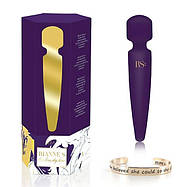 Вібромасажер Rianne S: Bella Mini Wand Purple, 10 режимів роботи, медичний силікон, фото 3
