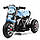 Дитячий мотоцикл Bambi M 3639-1 BMW, MP3, USB, SD, муз, cвіт, білий, фото 3