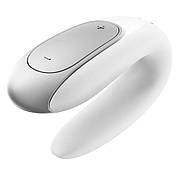 Satiffyer Double Fun Steam Smart Vibrator (білий) з пультом дистанційного керування, фото 2