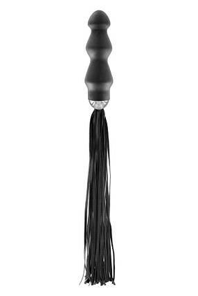 Флоггер з ручкою - анальним Плаг Fetish Tentation Whip with Plug Handle, фото 2