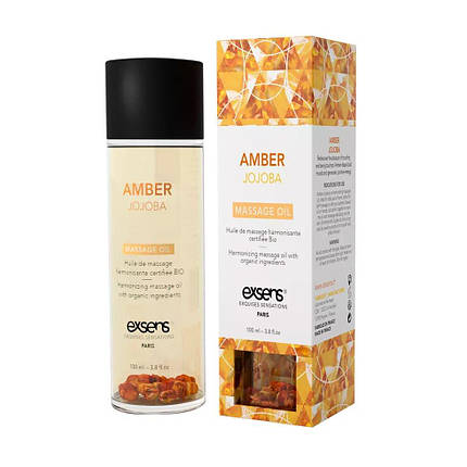 Масажне масло EXSENS Amber Jojoba (гармонізує з бурштином) 100мл, натуральне, фото 2