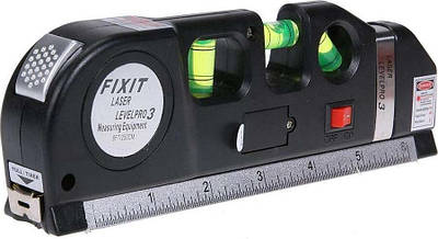 Точний Лазерний Рівень Невелір 4в1 FIXIT Laser Level Pro 3 Original з рулеткою
