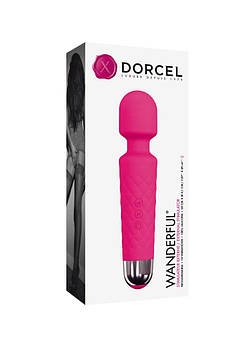 Мінівібромассажер Dorcel Wand Wanderful Magenta потужний, водонепроникний, 18 режимів роботи, фото 2