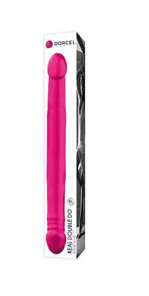 Фалоімітатор двосторонній Dorcel Real Double Do Magenta, діаметр 4 см, довжина 42см, фото 2